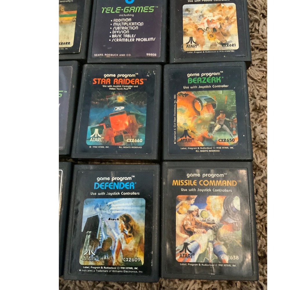 Lot of 12 Atari Game‎ Program Video Games - Picture 2 of 5